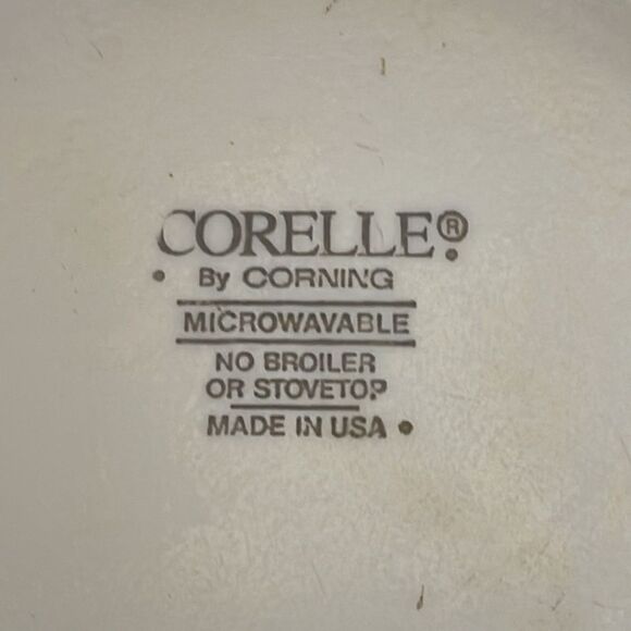 Set of 2 Corelle Beige Geometric Tribal 6" Soup Bowls - Picture 3 of 4
